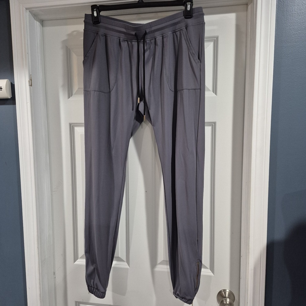Zyia Active Joggers Womens XL Gray Peak Zipper Performance Stretch Lounge